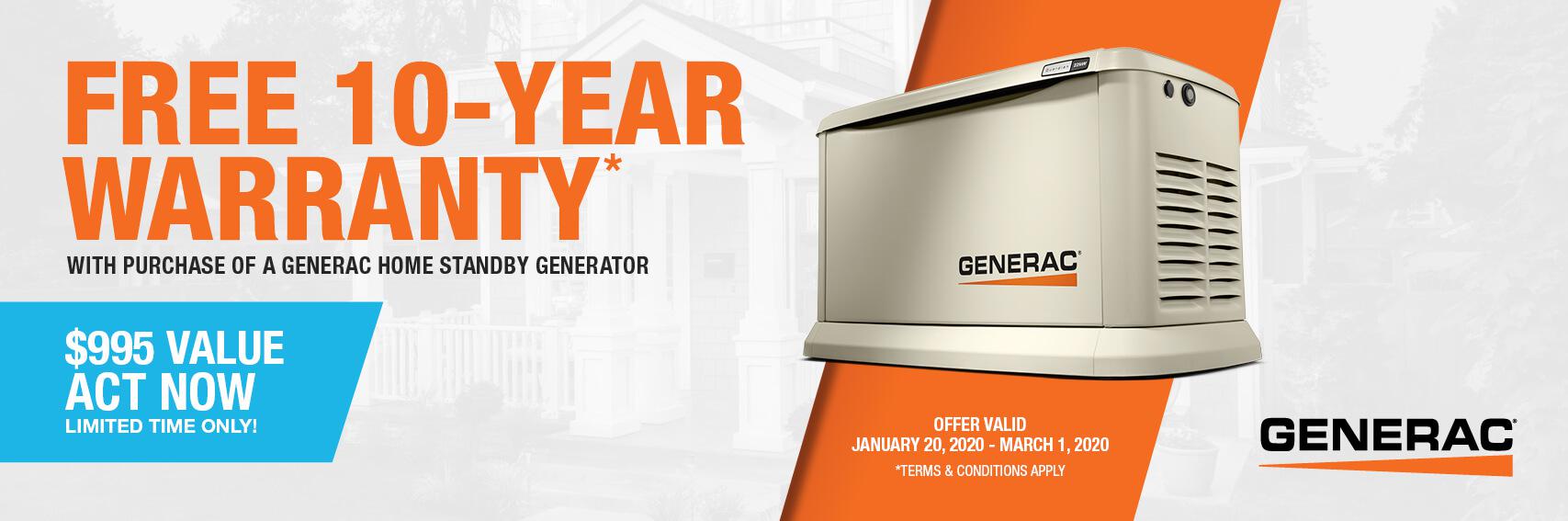 Homestandby Generator Deal | Warranty Offer | Generac Dealer | Gretna, LA